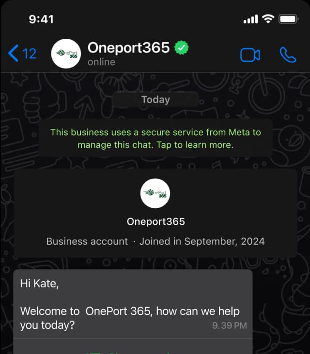 freight whatsapp booking